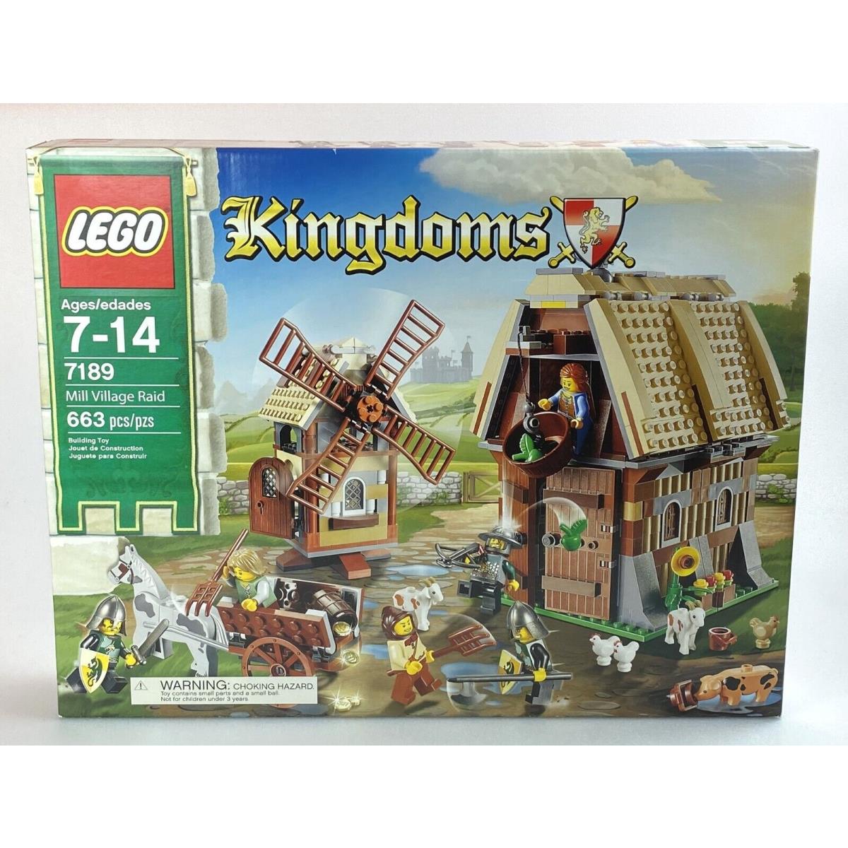Mill Village Raid 7189 Lego Kingdoms Set 2011 Retired Vintage