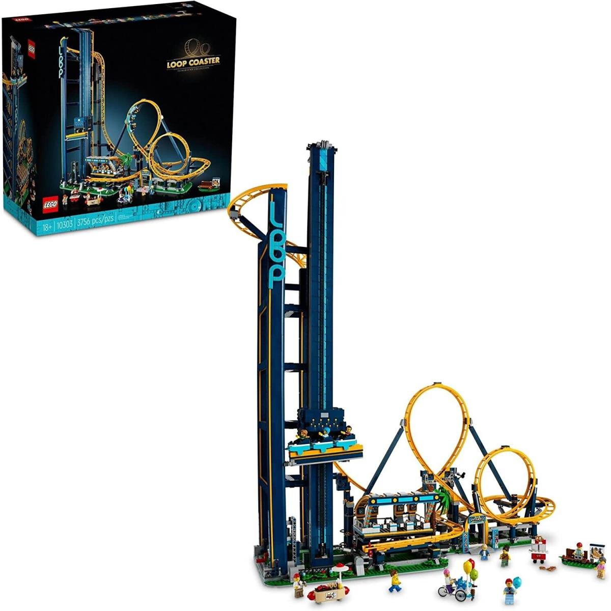 Lego Loop Roller Coaster 10303 Building Set For Adults 3 756 Pieces