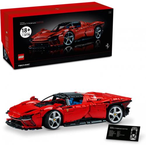 Lego Technic Ferrari Daytona SP3 42143 Building Kit 3 778 Pieces