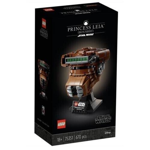Lego Star Wars 75351 Helmet Collection Princess Leia Boushh Misb