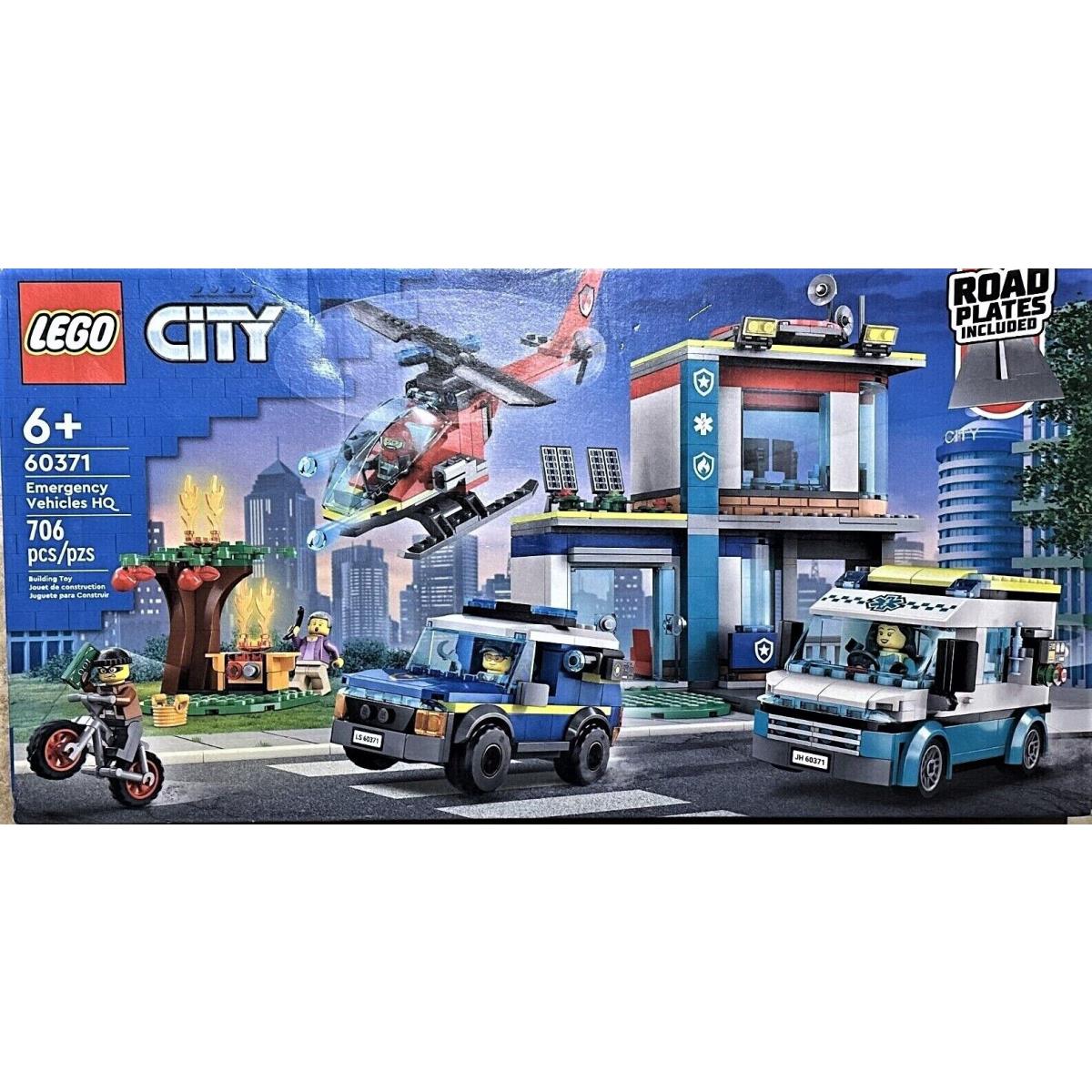 Lego City: 60371 Emergency Vehicles HQ Building Toy Misb