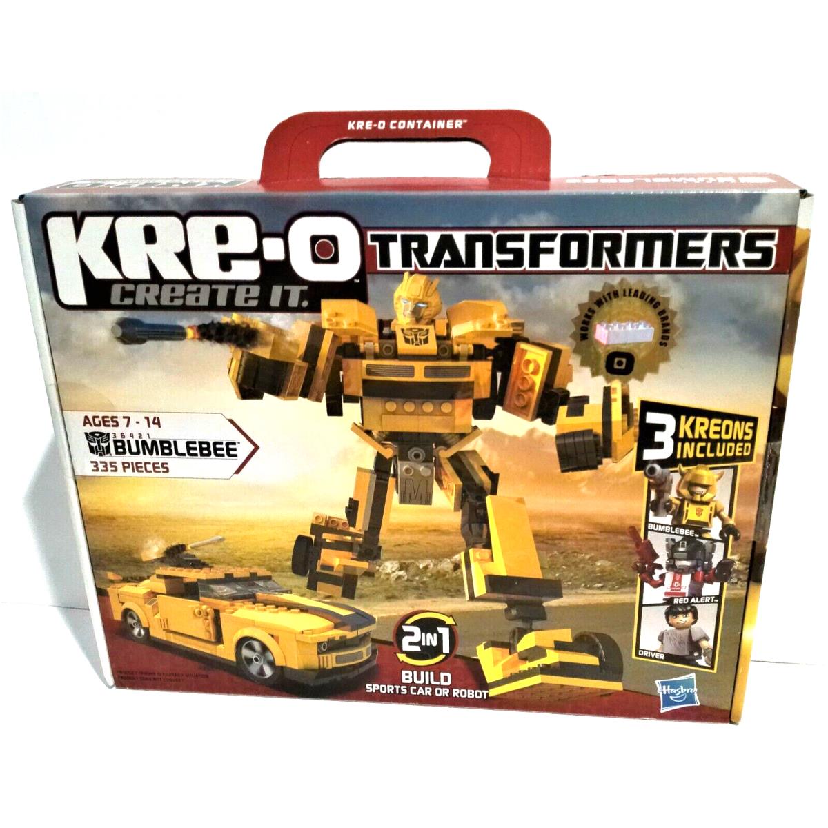 Kre-o Create IT Transformers 36421 Bumbleebee Build Sports Car or Robot Misb