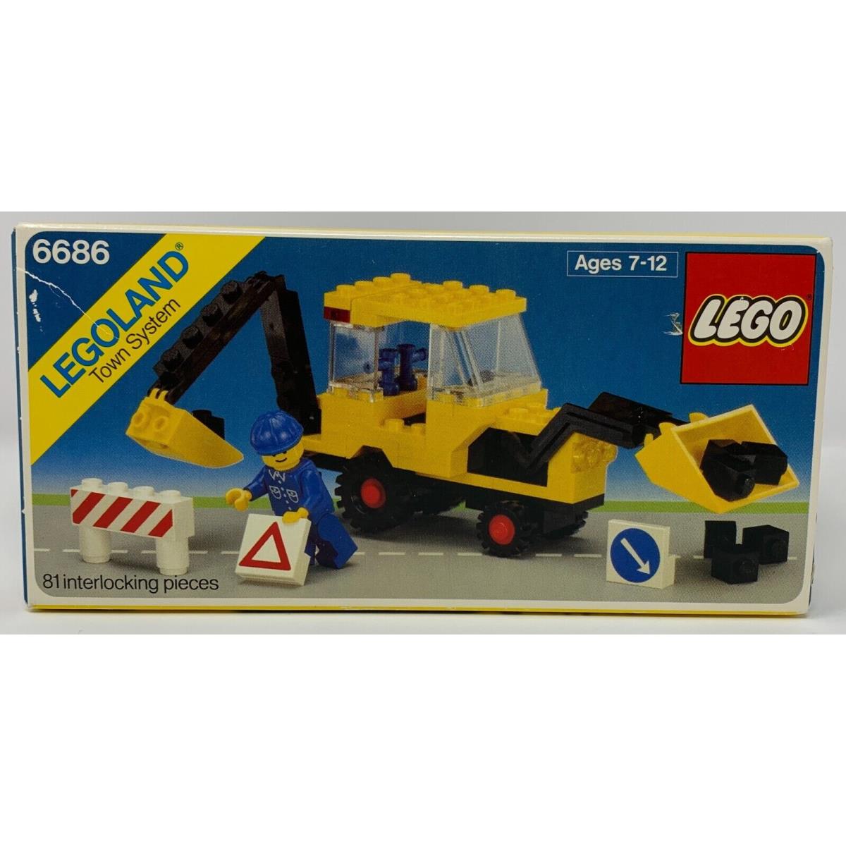 Lego 6686 Backhoe 1984