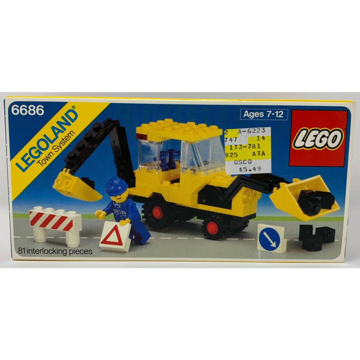 Lego 6686 Backhoe 1984