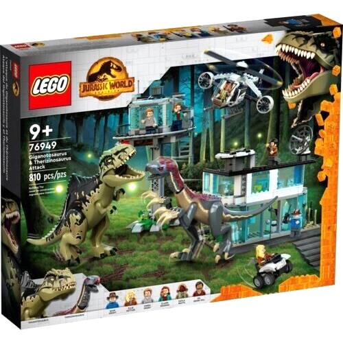 Lego Jurassic World 76949 Giganotosaurus Therizinosaurus Attack Misb IN H