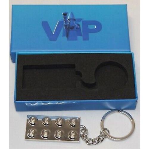 Lego 5006330 Vip Metal Keychain 2x4 Plate Brick Rare Exclusive Limited Edition