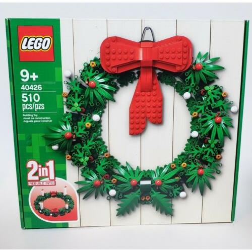 2 Available - Lego 40426 Christmas Wreath 2-IN-1 Holiday Advent Seasonal