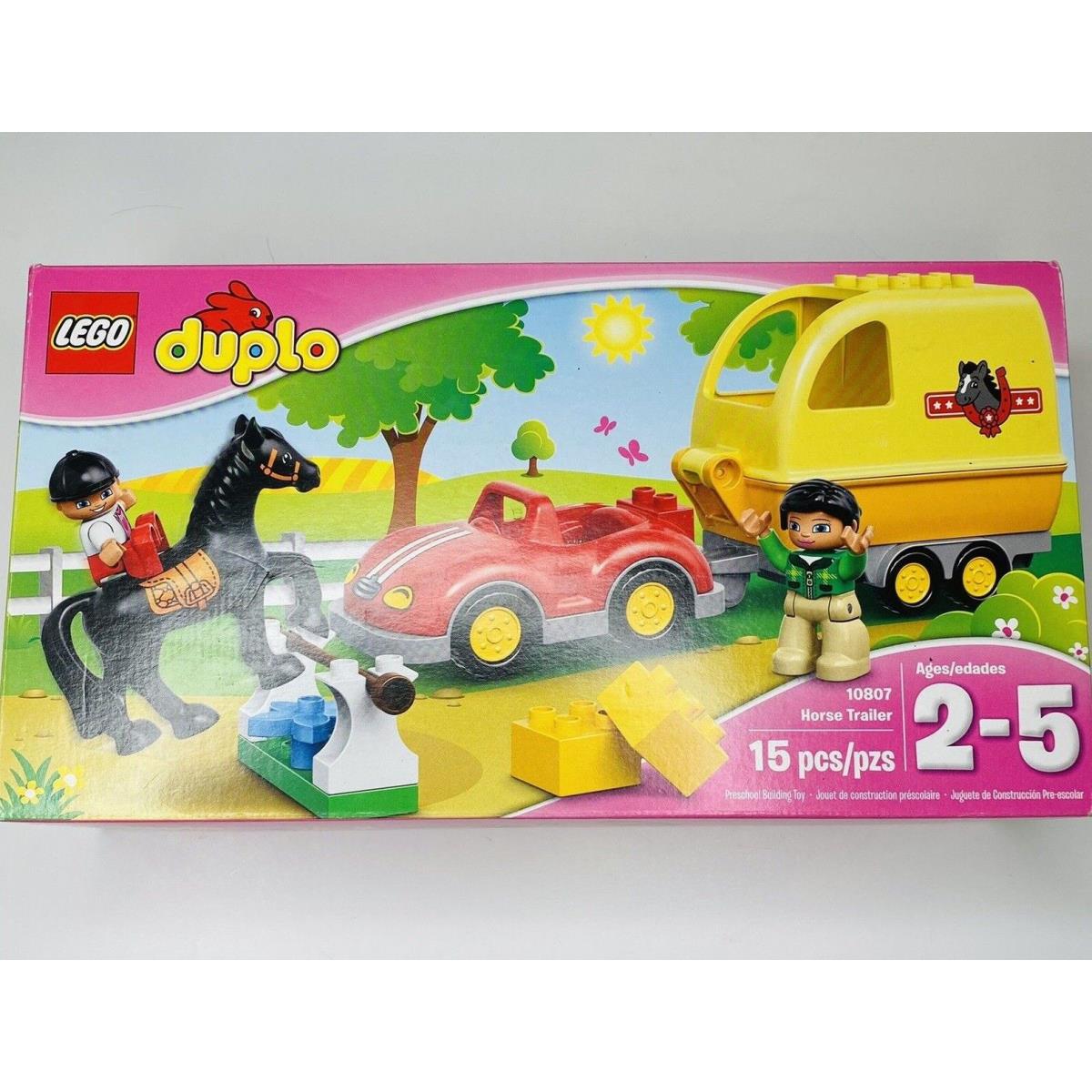 Lego Duplo 10807 Horse Trailer Preschool Building Toy 2016 Retired