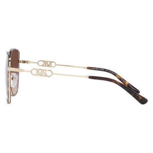 Michael Kors sunglasses Empire Square - Light Gold/Dark Tortoise / Brown Gradient Frame, Brown Gradient Lens