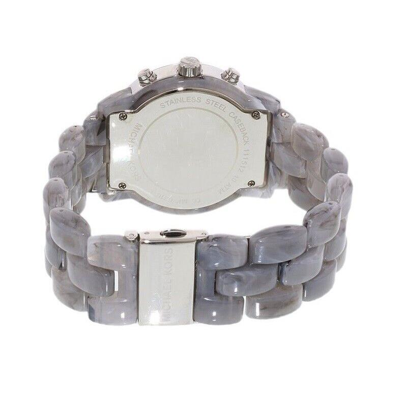 Michael Kors MK6310 Audrina Grey Acetate Chronograph Quartz Women 43MM