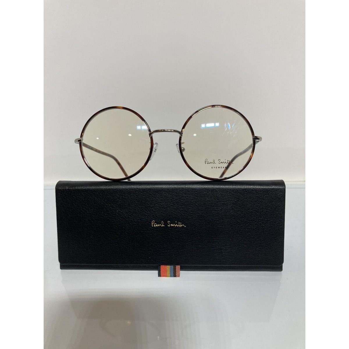 Paul Smith Alford v2 Silver Havana Round Metal Eyeglasses 51mm