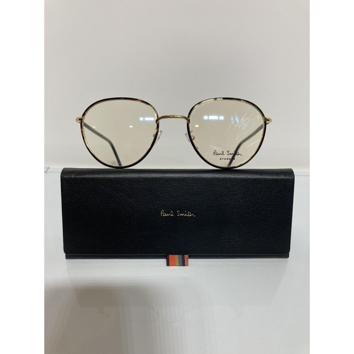 Paul Smith Albon v2 Yellow Gold Black Metal Eyeglasses 53mm