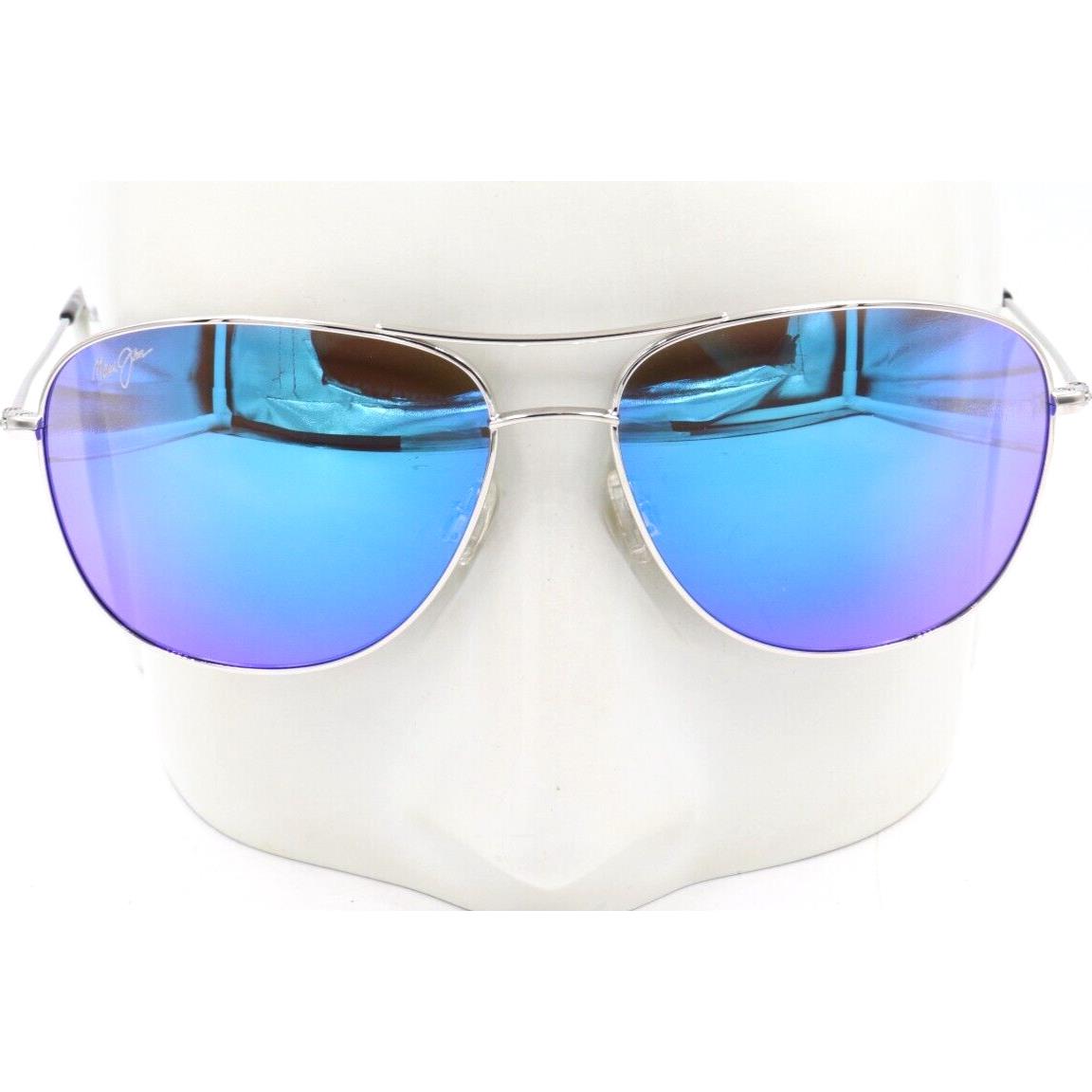 Maui Jim Cliff House Silver Blue Hawaii Polarized Sunglasses B247-17
