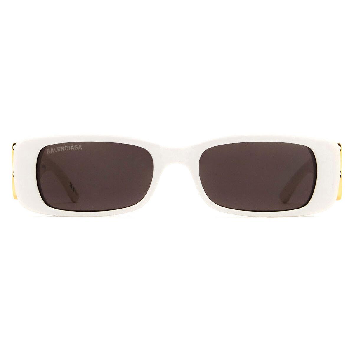 Balenciaga BB0096S Sunglasses White/gold Gray 51mm