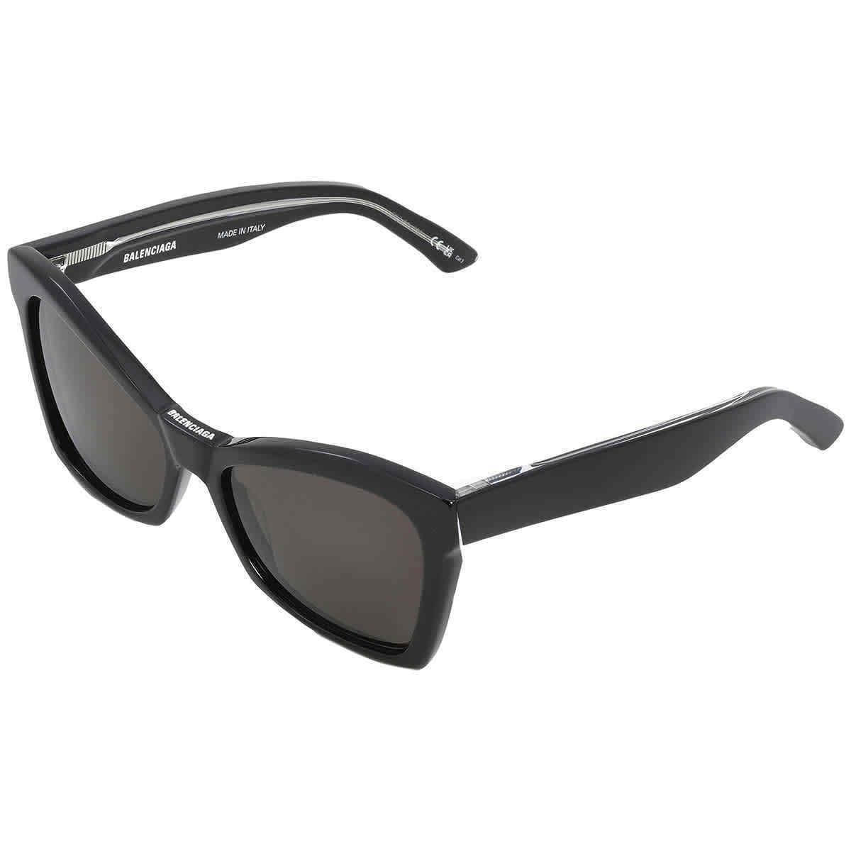 Balenciaga Grey Cat Eye Ladies Sunglasses BB0231S 001 57 BB0231S 001 57