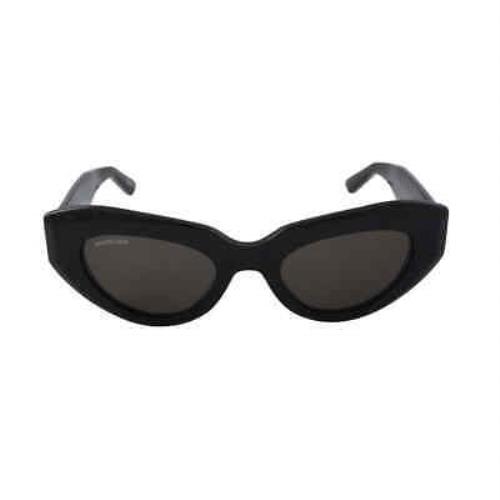 Balenciaga Gray Cat Eye Ladies Sunglasses BB0236S 001 52 BB0236S 001 52