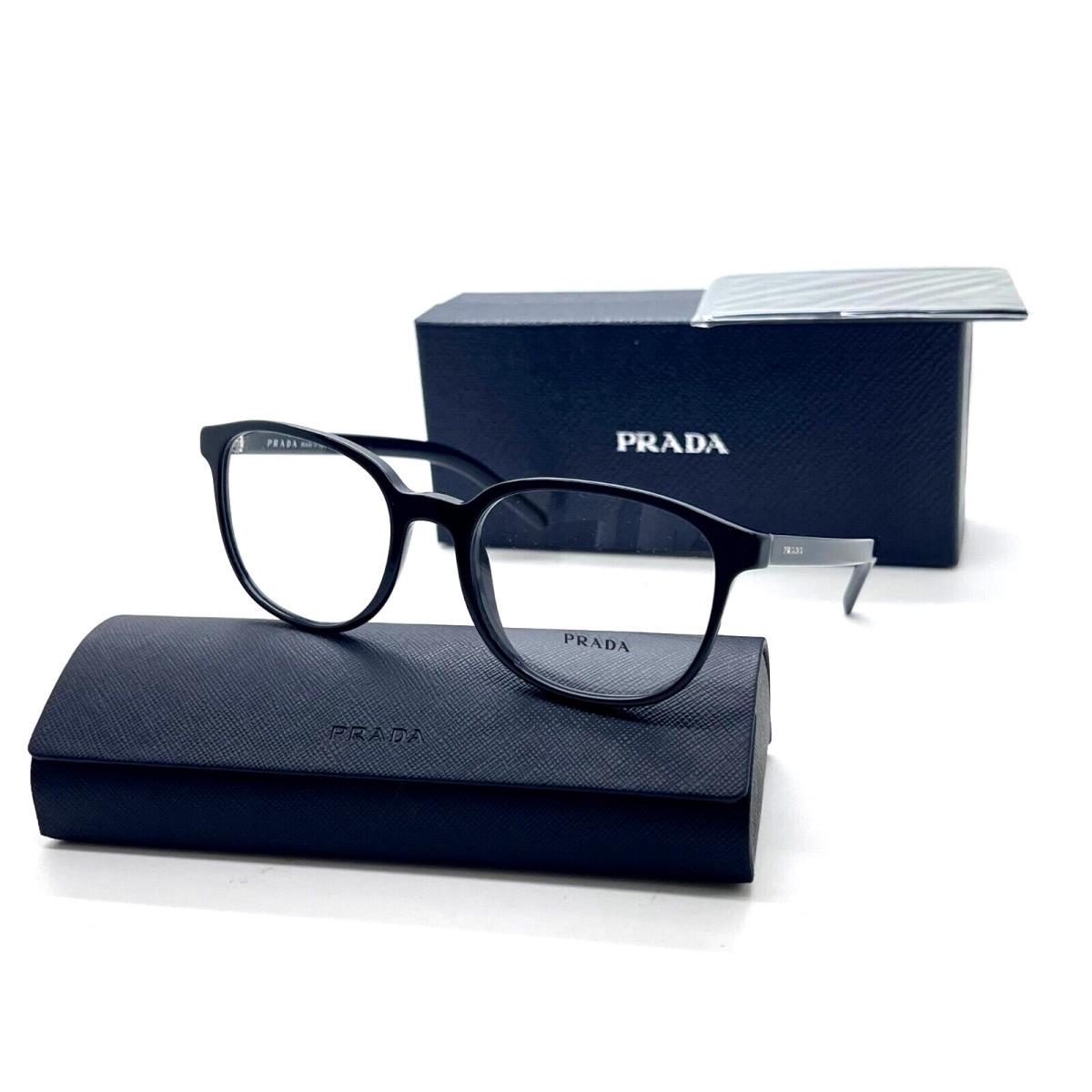 Prada Eyeglasses Optical Frame Vpr 07X 1AB Black 54-19-145MM Italy