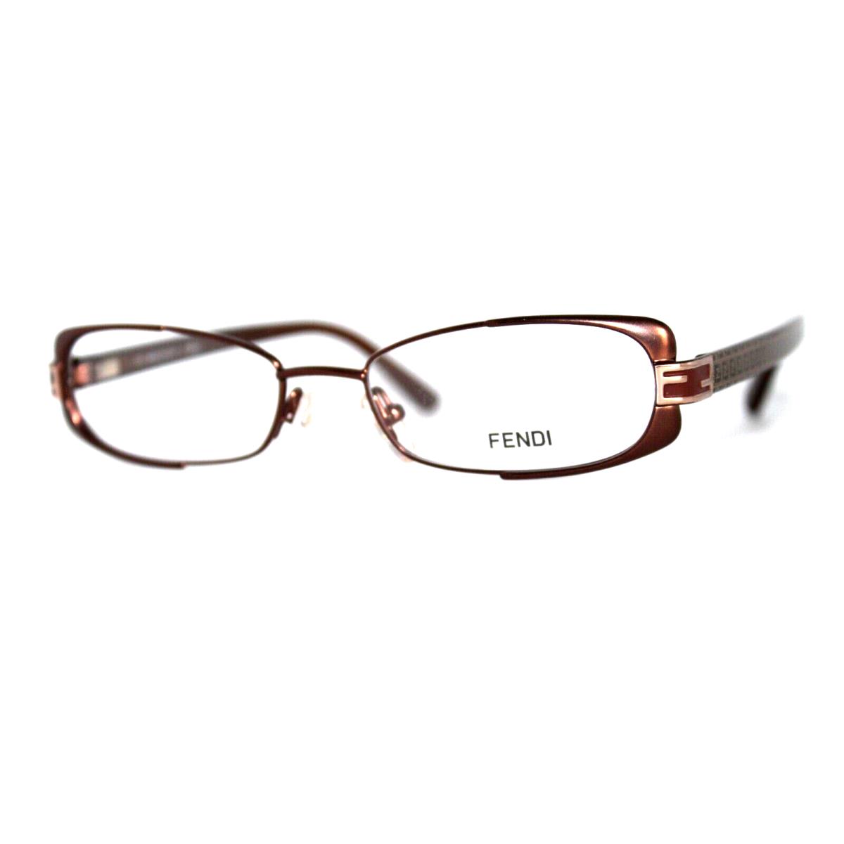 Fendi F943 208 Brown Mocha Eyeglasses Frames 49-16-135MM W/case - Frame: Brown