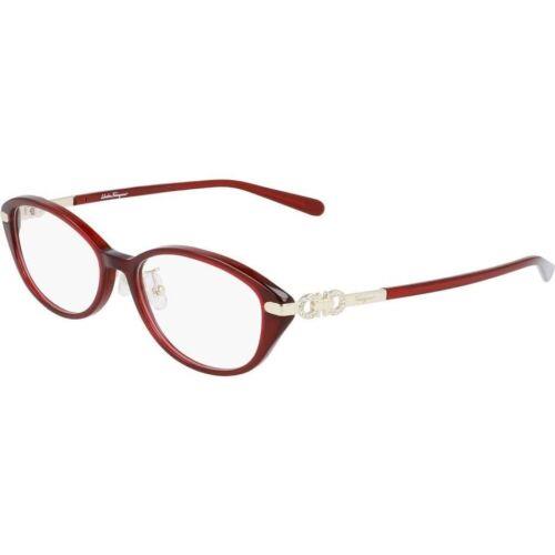 Salvatore Ferragamo SF 2882RA 603 Bordeaux Gold Eyeglasses 54/16/140