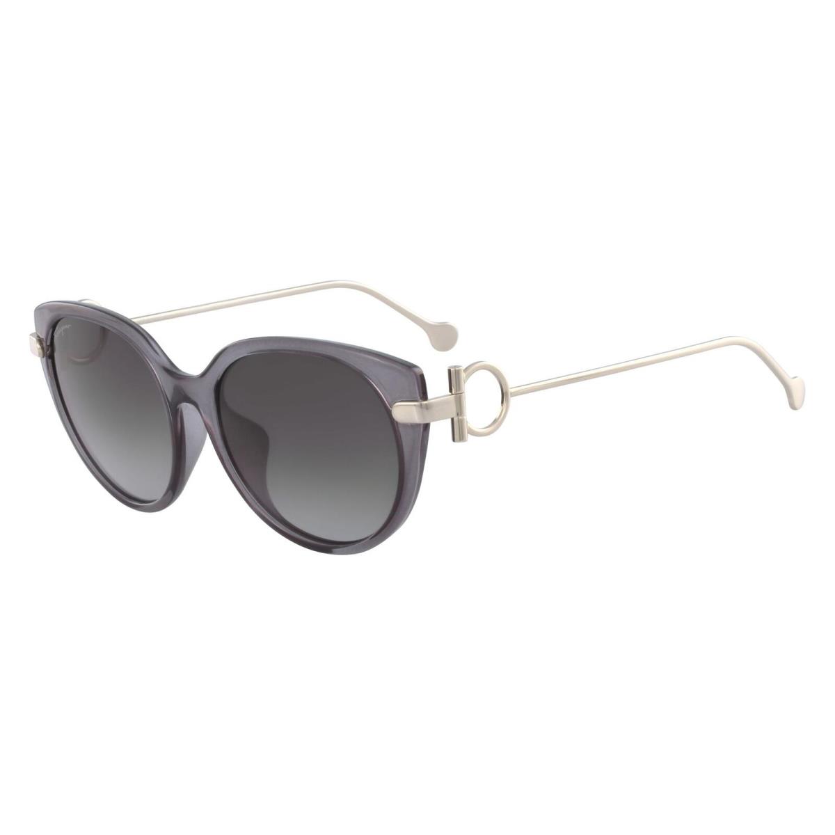 Salvatore Ferragamo SF 919SA 057 Crystal Grey Sunglasses with Grey Lenses