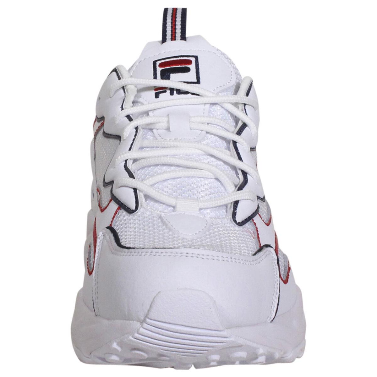 Fila Ray-tracer-contrast-piping Sneakers White/navy/red Men`s Shoes Sz: 7.5