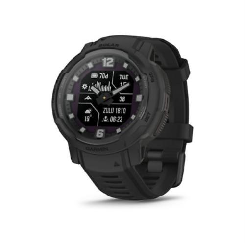 Garmin Instinct Crossover Solar Tactical Edition Hybrid Smartwatch Black - Black
