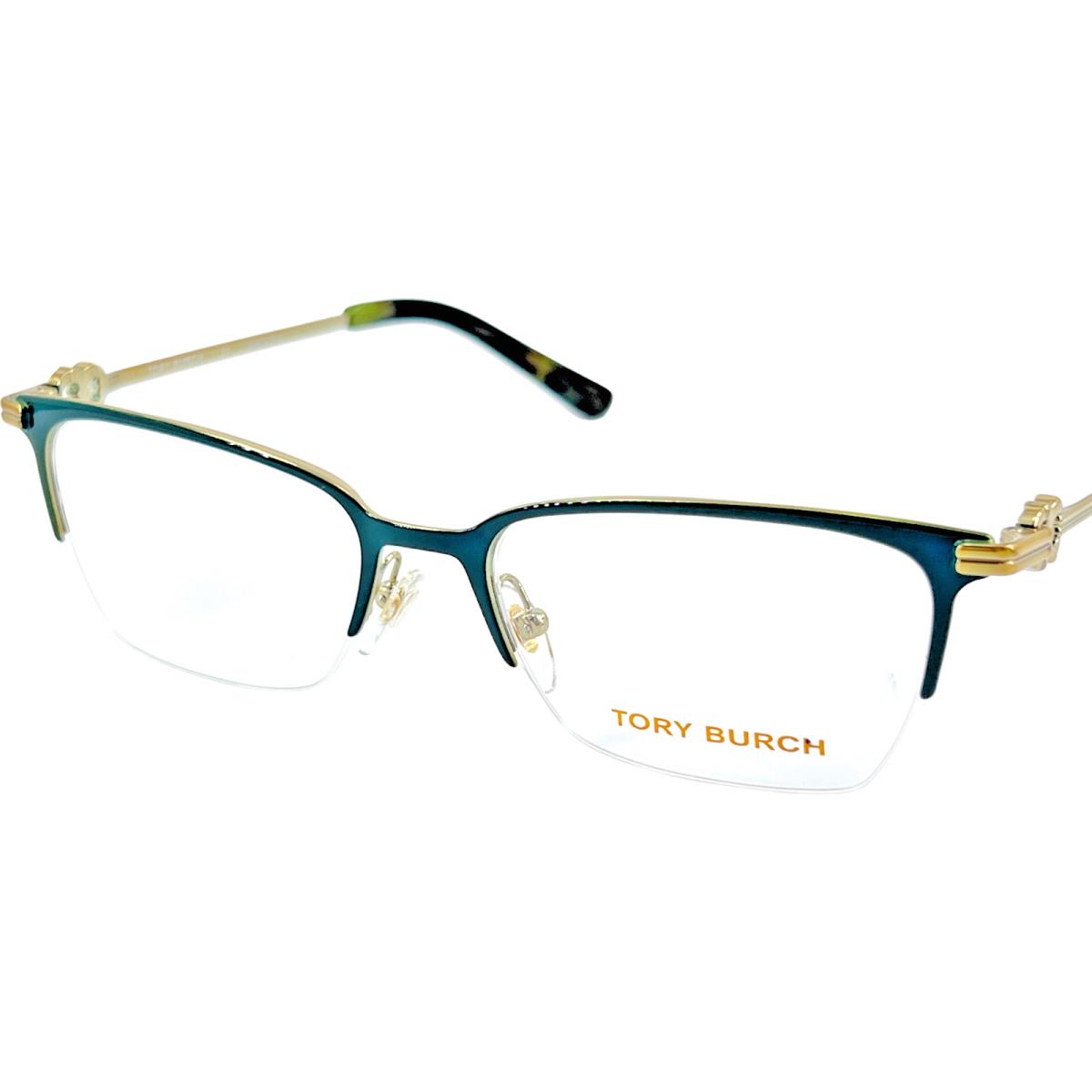 Tory Burch TY1068 Women`s Semi Rimless Eyeglass Frame 3060 Gold/green 51-17