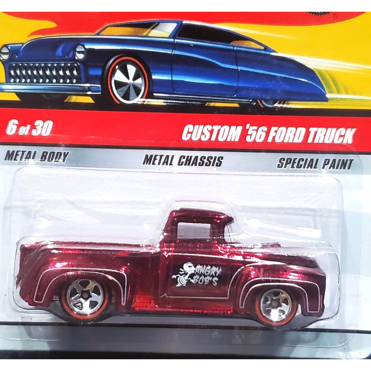 Hot Wheels 56 1956 Ford Custom Pickup Truck Classics Car 6 of 30 Series 5 Red