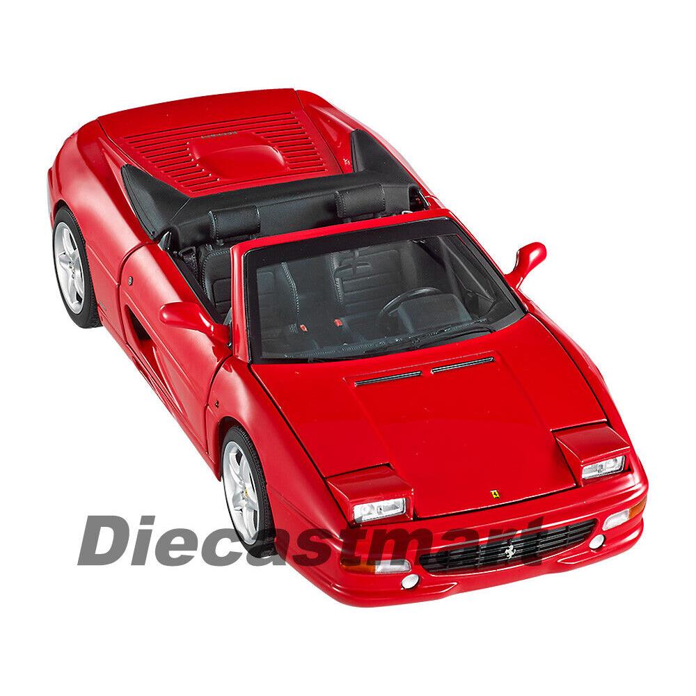 Ferrari F355 Spider Convertible Elite Red 1:18 Diecast Model Car Hotwheels BLY34