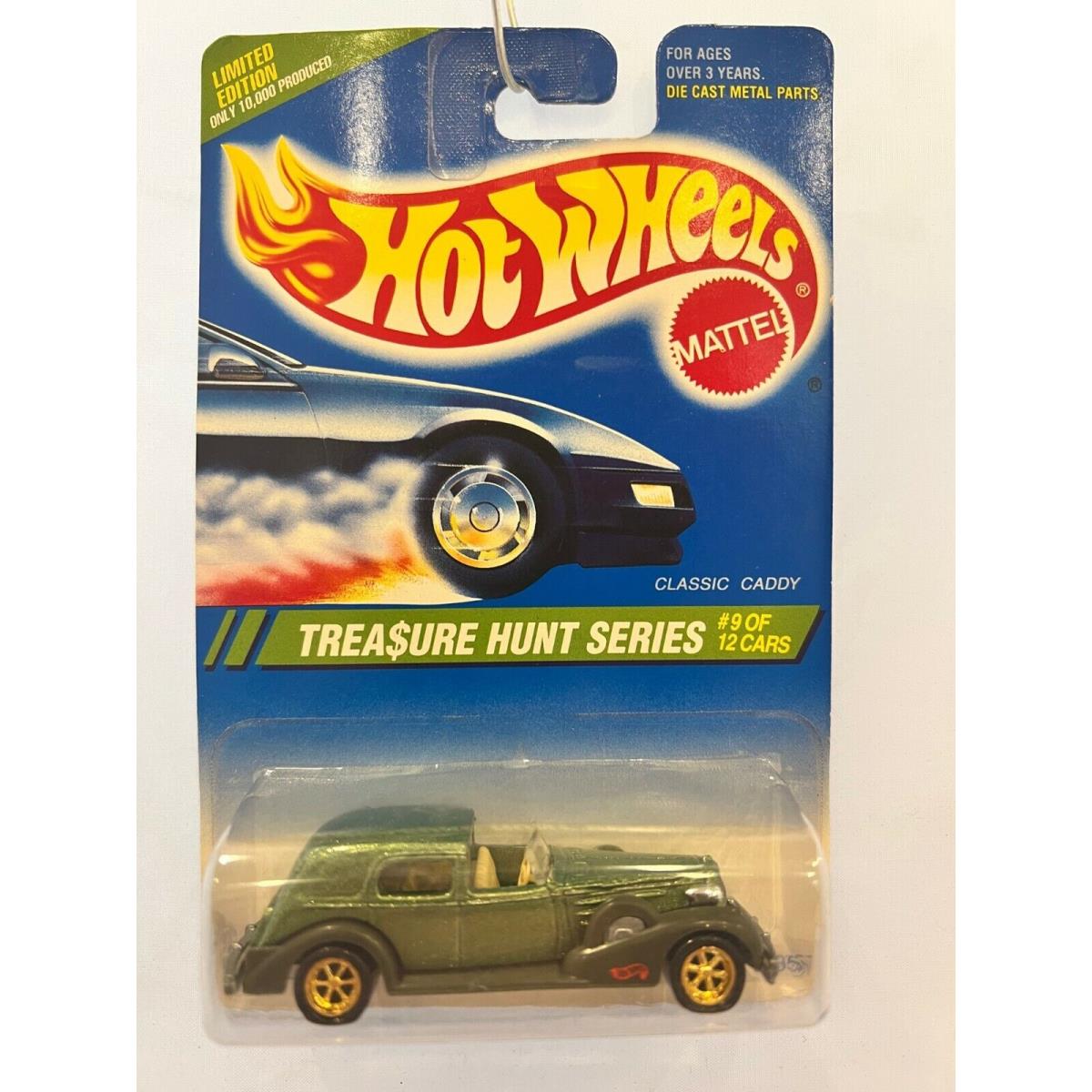 Hot Wheels Treasure Hunt Classic Caddy Limited Edition 1995 Green Nip Moc Htg