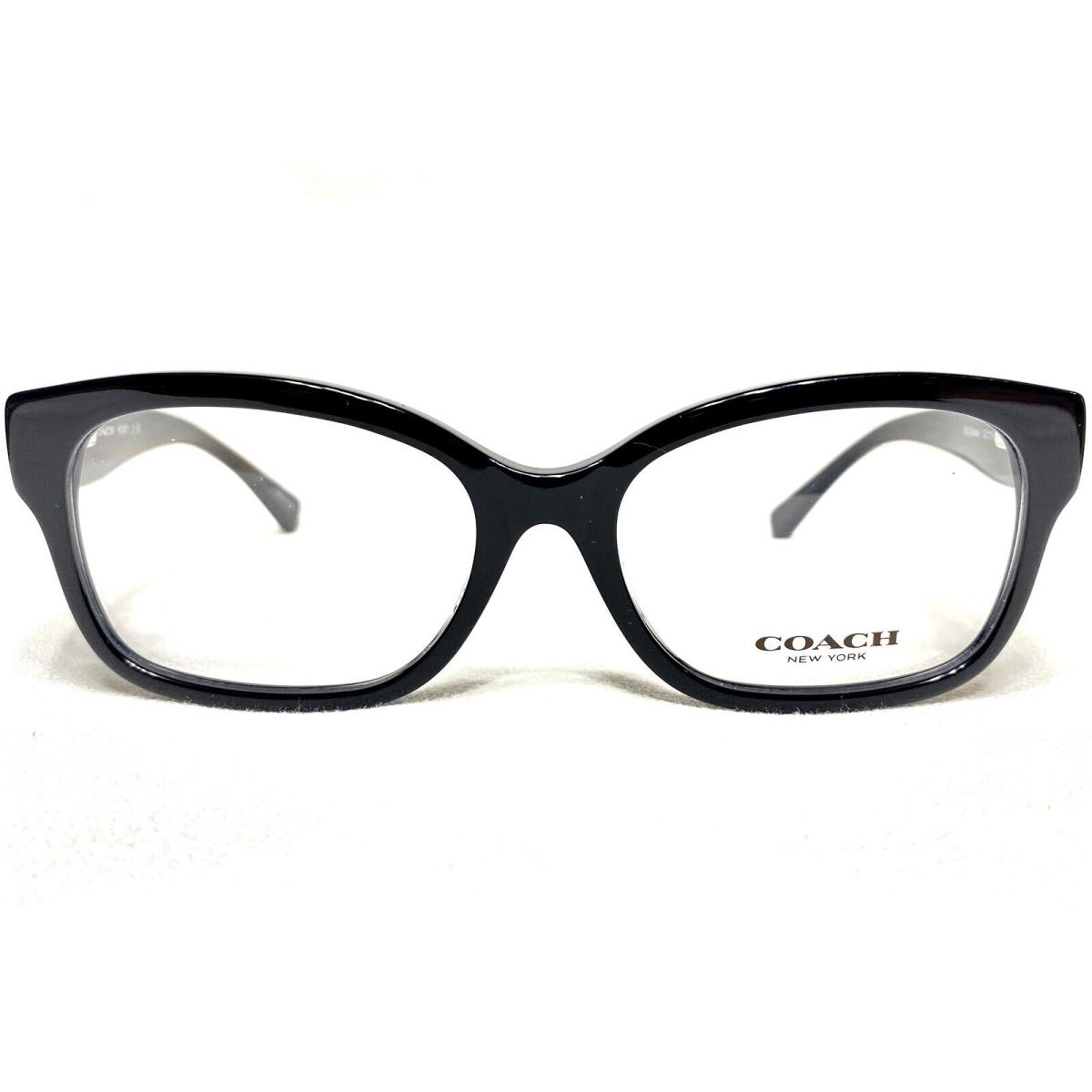 Coach HC6071 5002 Womens Black Rectangle Modern Eyeglasses Frames 52/16 135