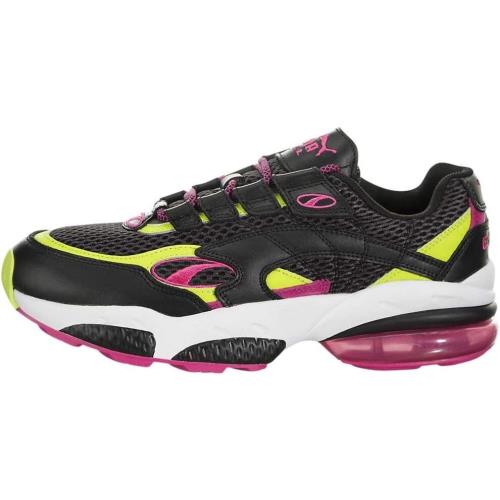 Puma Cell Venom 370417-01 Men Black/pink/lime Punch Athletic Running Shoes C1385 - Black/Pink/Lime Punch