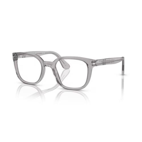 Persol 0PO3263V 309 Transparent Grey Square Unisex Eyeglasses