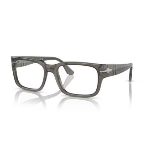 Persol 0PO3315V 1103 Transparent Taupe Gray Rectangular Men`s Eyeglasses