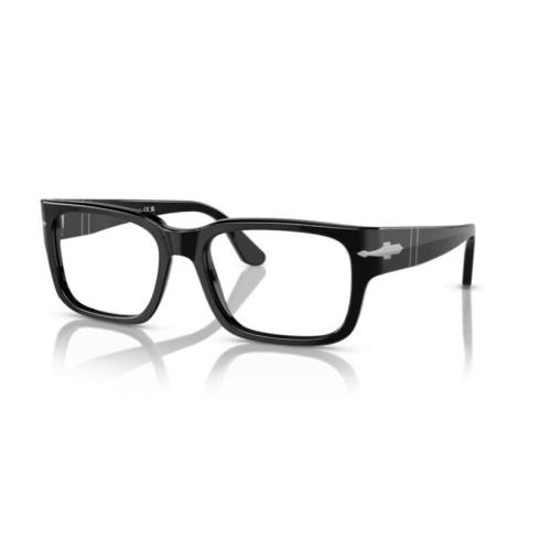 Persol 0PO3315V 95 Black Rectangular Men`s Eyeglasses