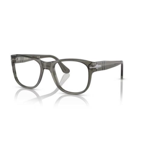 Persol 0PO3312V 1103 Transparent Taupe Gray Square Unisex Eyeglasses