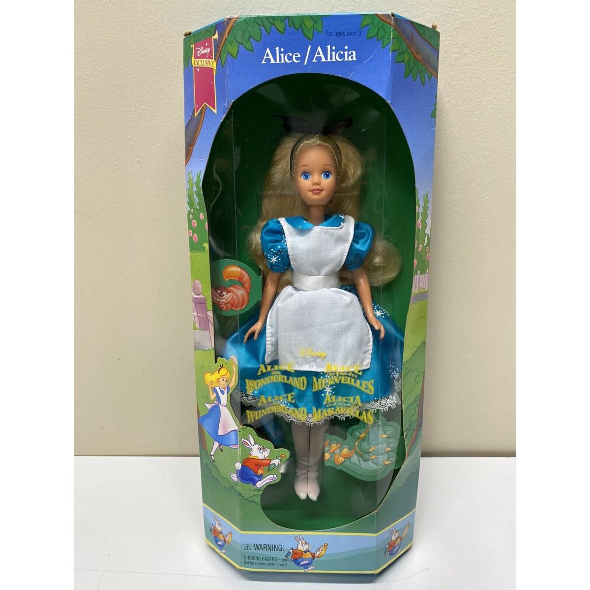 Disney Alice in Wonderland 1994 Mattel Alice/alicia Doll Disney Exclusive