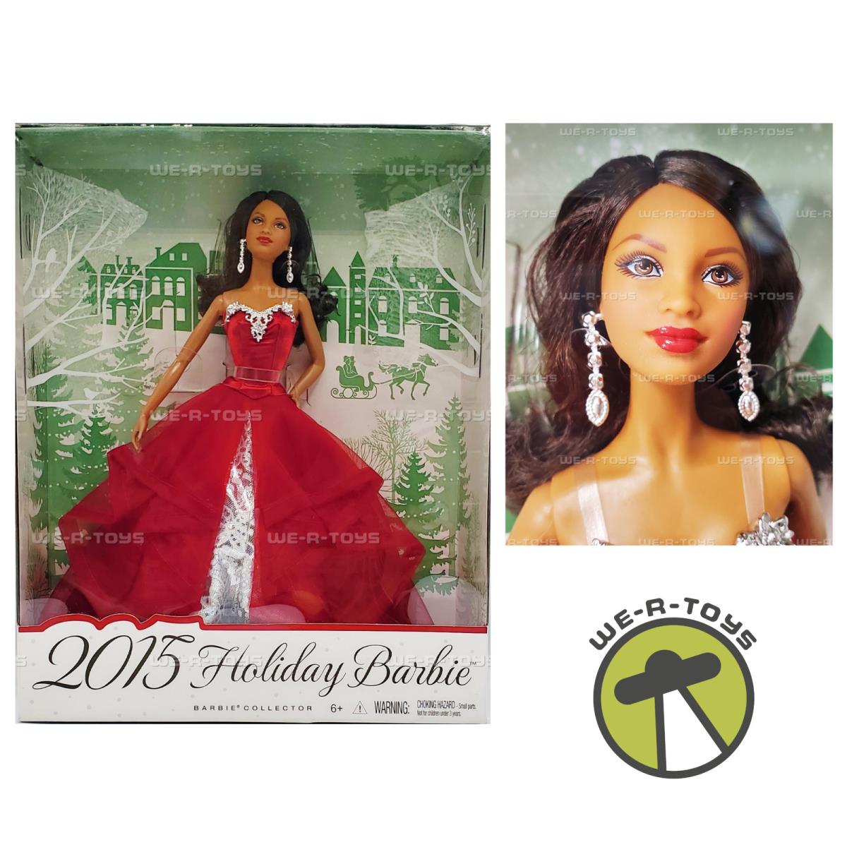 Barbie Holiday African American Collector Doll 2015 Mattel CHR78 Nrfb