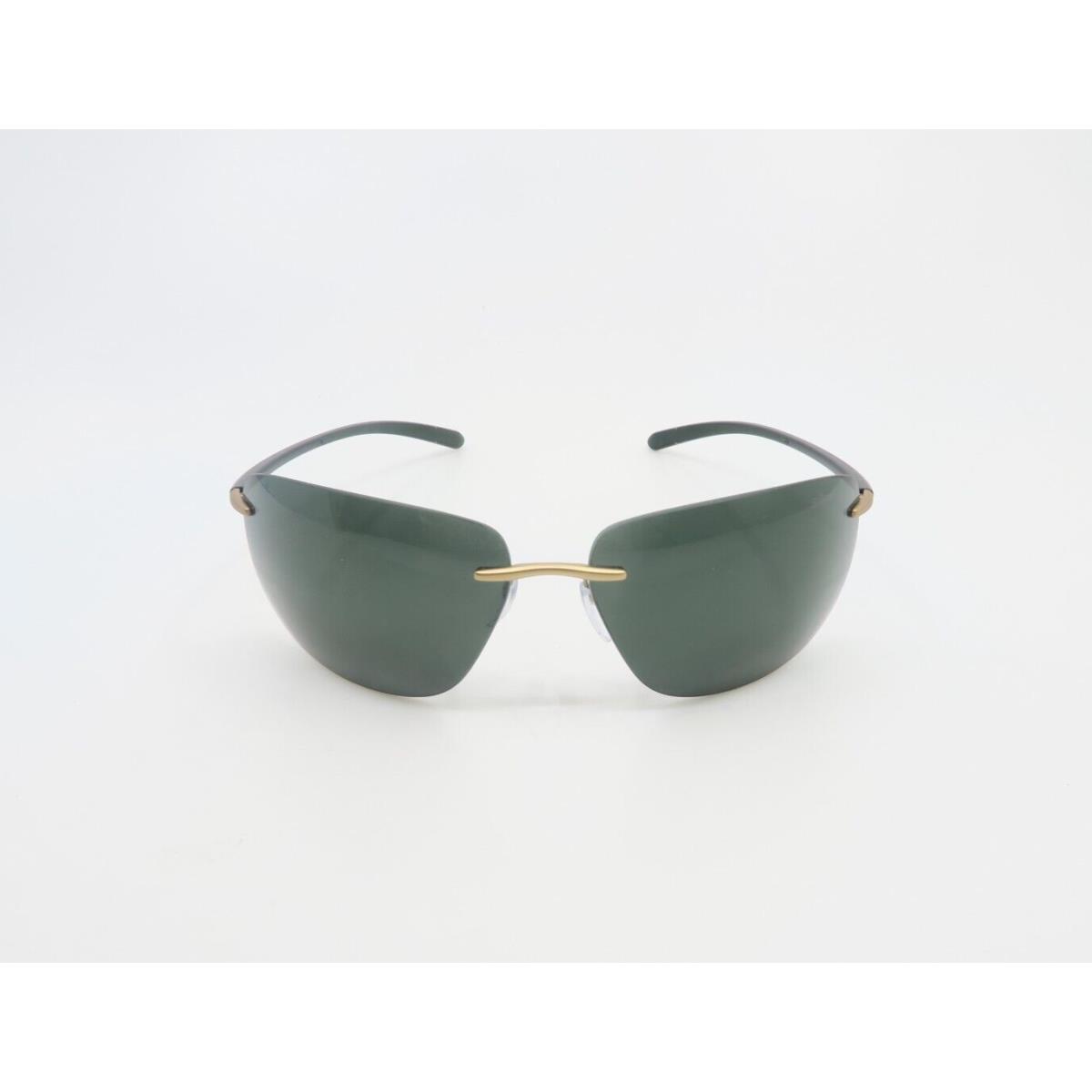 Silhouette sunglasses  - Gold Frame, Green Lens