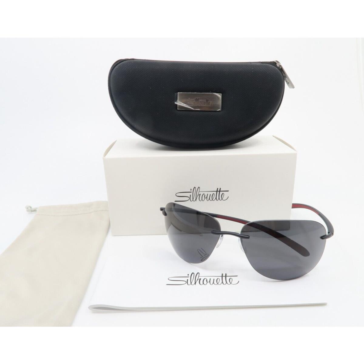Silhouette Bayside 8729 75 9140 Black/black Dark Grey Polarized Sunglasses
