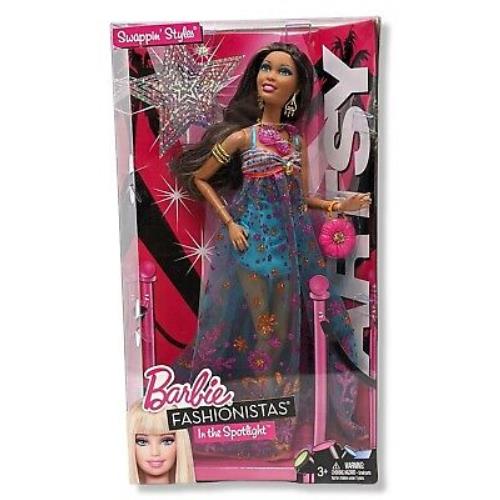 Barbie Fashionistas In The Spotlight Swappin` Styles Artsy Doll Mattel V7211