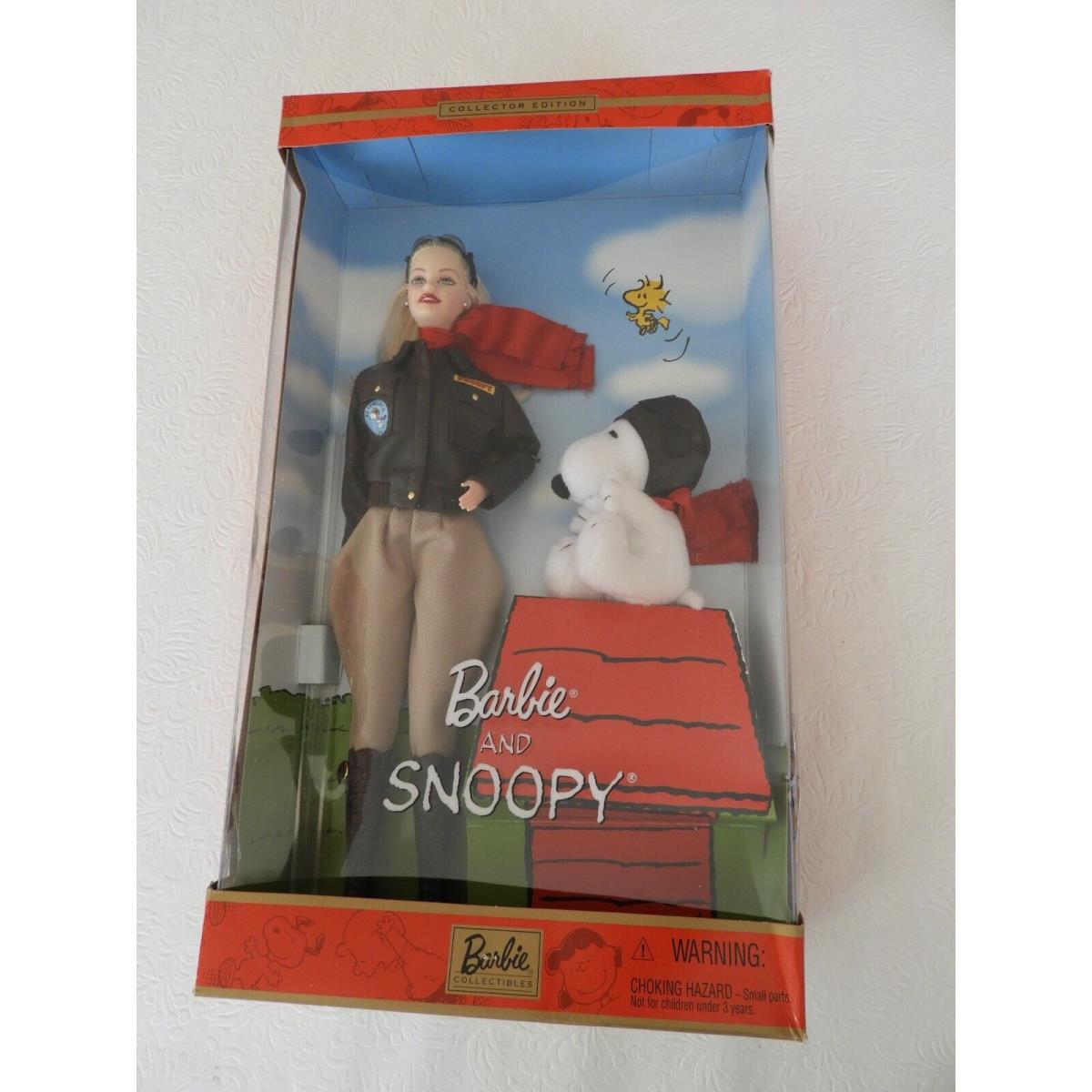 2001 Barbie and Snoopy as Flying Ace Barbie Doll - 55558 Mattel Collectibles