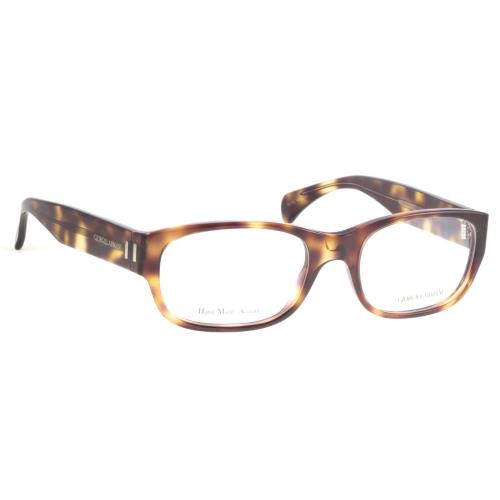 Giorgio Armani GA782 Tortoise Plastic Nhm Eyeglasses Frames 53-19-140 Italy Made