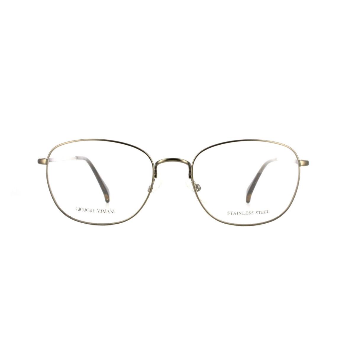 Giorgio Armani GA864 Vzh Bronze Round Metal Eyeglasses Frame 54-18-145 Stainless