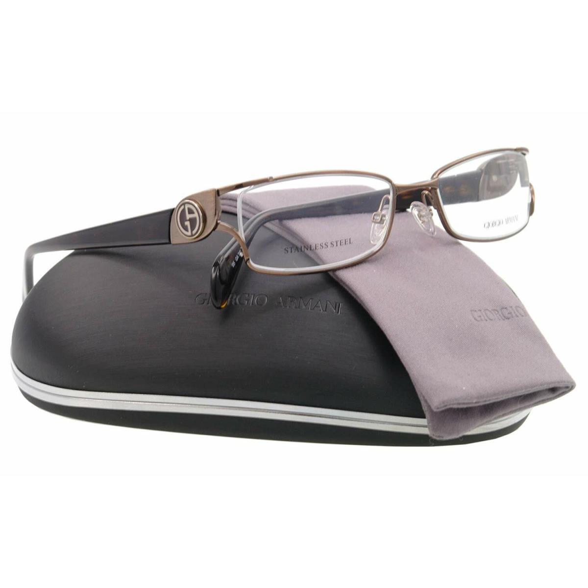 Giorgio Armani GA741 Brown Vxp Tortoise Metal Eyeglasses Frame 50-17-135 Italy M