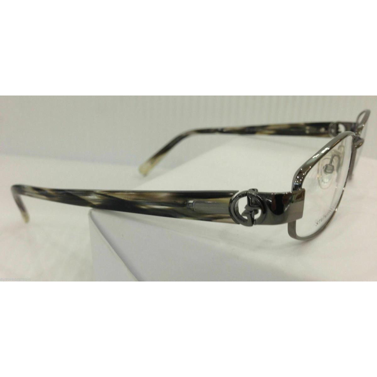 Giorgio Armani GA420 Pkv Silver Metal Eyeglasses Frame 53-16-135 Logo Italy Made