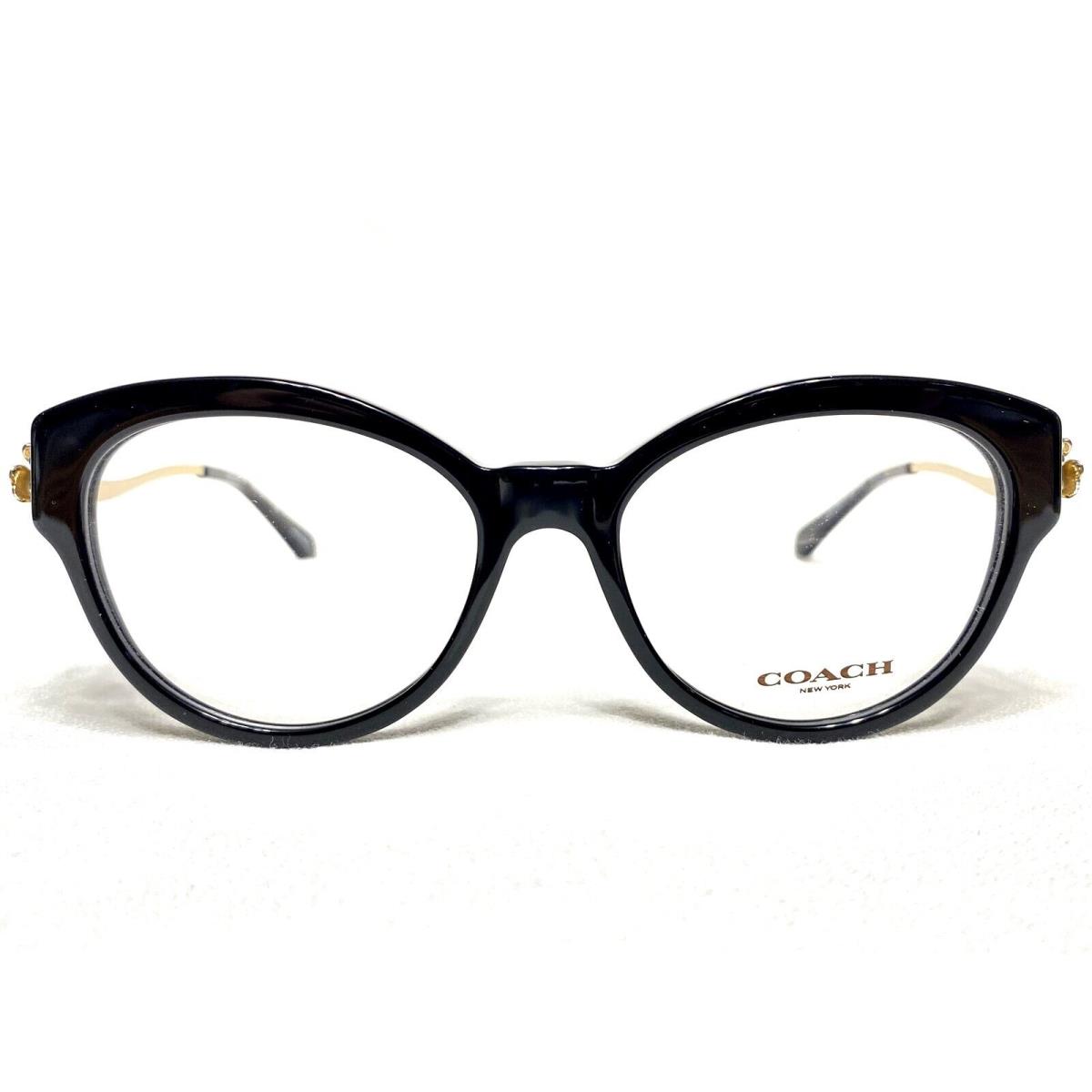 Coach HC6093 5308 Womens Black Cats Eye Designer Eyeglasses Frames 52/17