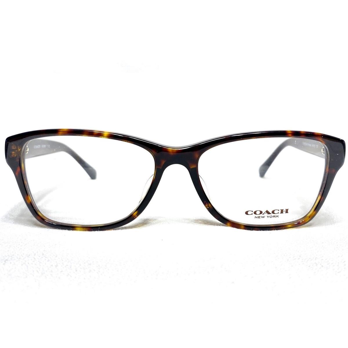 Coach HC6068F 5120 Womens Tortoise Rectangle Modern Eyeglasses Frames 54/16