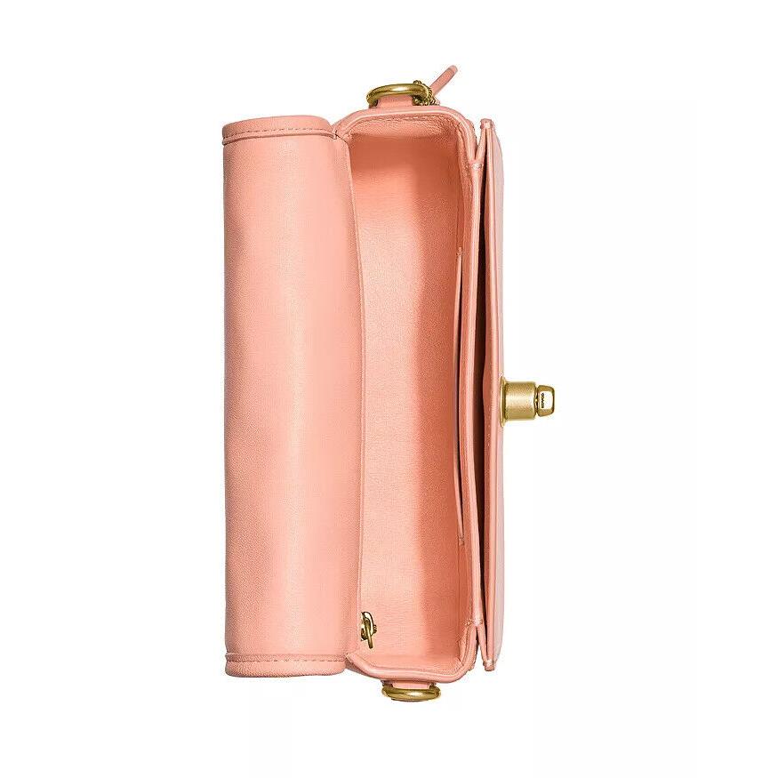 Coach  bag  Dinky - Brass Hardware, Pale pink coral Exterior 5