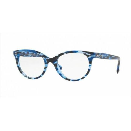 Valentino Eyeglasses VA3009 5038 Striped Blue Frames 52MM Rx-able